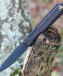 Best Sale 🔔 WE Knife Co. Peer, 2015F, 3.5" CPM 20CV Black Stonewashed Blade, Black Hand Rubbed Copper Handle 👏