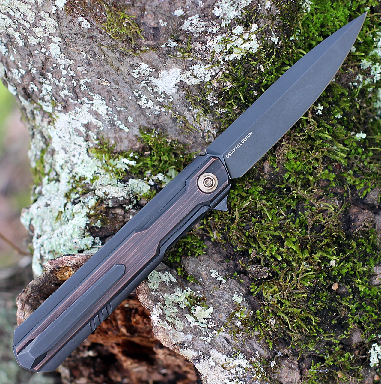 Best Sale ๐ WE Knife Co. Peer, 2015F, 3.5" CPM 20CV Black Stonewashed Blade, Black Hand Rubbed Copper Handle ๐ 2 Best Sale ๐ WE Knife Co. Peer, 2015F, 3.5" CPM 20CV Black Stonewashed Blade, Black Hand Rubbed Copper Handle ๐ - Image 2