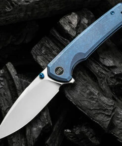 Deals 🧨 We Knife Co. WE Knife Subjugator - Blue SW Ti (3.5" CPM 20CV Satin) WE21014C-3 🔥
