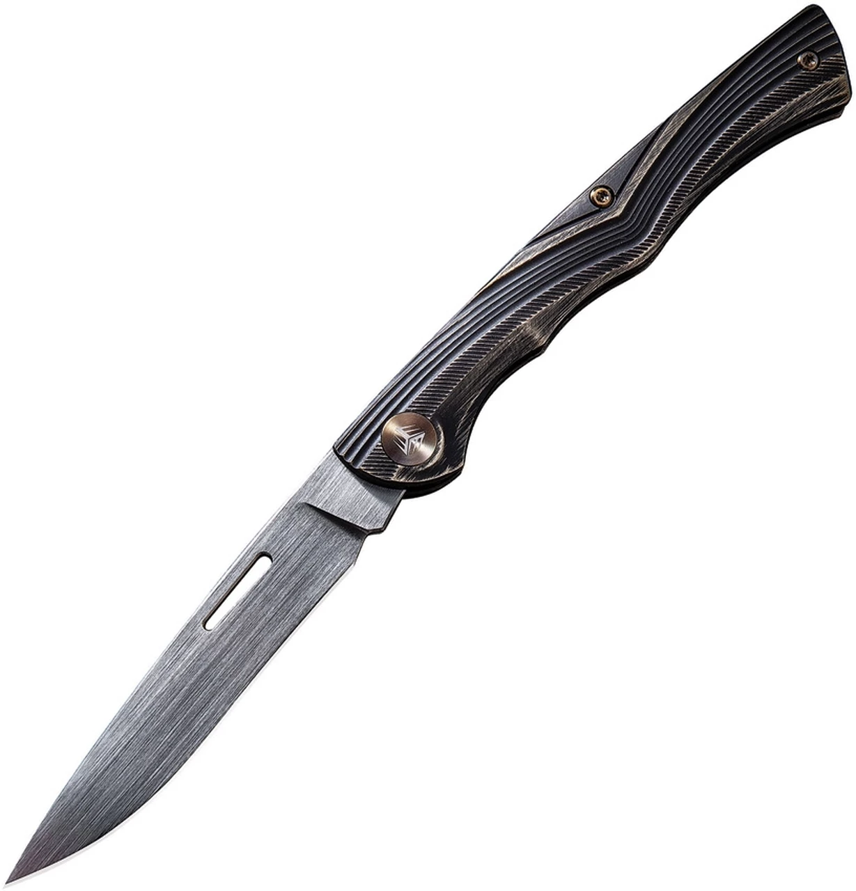 Brand new ❤️ WE Knife Co. 905A Scamp, 2.95" CPM-S35VN Plain Satin Blade, Black/Bronze Titanium Handle 😀 1 Brand new ❤️ WE Knife Co. 905A Scamp, 2.95" CPM-S35VN Plain Satin Blade, Black/Bronze Titanium Handle 😀