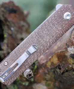 Flash Sale ❤️ Kansept Knives Kansept Foosa Liner Lock - Brown Micarta (3" 154CM SW) X2020T1 🔔 -Automatic Knives shop x2020t1.3 87731.1636667871