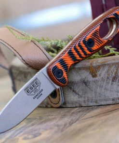 Best reviews of 🧨 ESEE Knives ESEE Xancudo XAN1-006, 3.0" S35VN Stonewash Plain Blade, Orange/Black G10 3D Handle w/hole, Black Sheath 🔥