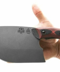 Budget 😀 TOPS XXX Dicer DCRX-01, 7" 440C Tumble Finish Plain Blade, Red/Black G-10 Handle 🤩 -Automatic Knives shop xxxdicer 7 12405.1584714751