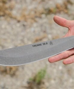 Cheap ❤️ TOPS Knives Yacare YAC-01, 10.25 in 1095 Carbon Steel Plain Blade, Micarta Handle 🌟 -Automatic Knives shop yacare6 30933.1566585898